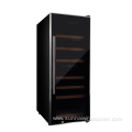 Digital control freestanding wine cooler with beech shelf